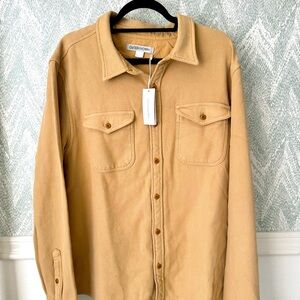 NWT Outerknown Tan Chroma Blanket Shirt